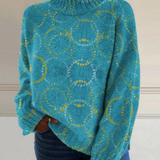 Sophie | Maglione Collo Alto con Motivo Circolare