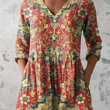 "Lea | Camicia Lunga con Collo a V". A minha loja