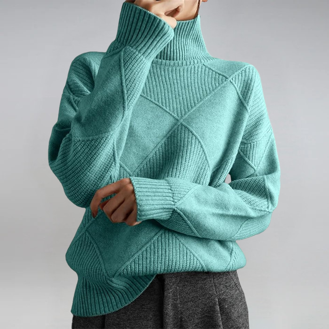 Lauren | Maglione di Lusso con Collo Alto A minha loja