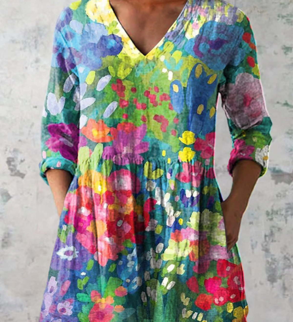Maelle | Camicia Lunga con Scollo a V A minha loja