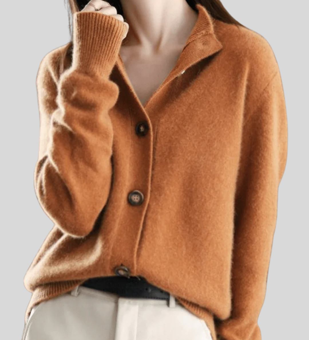 Claire | Retro-Style Cashmere Cardigan A minha loja