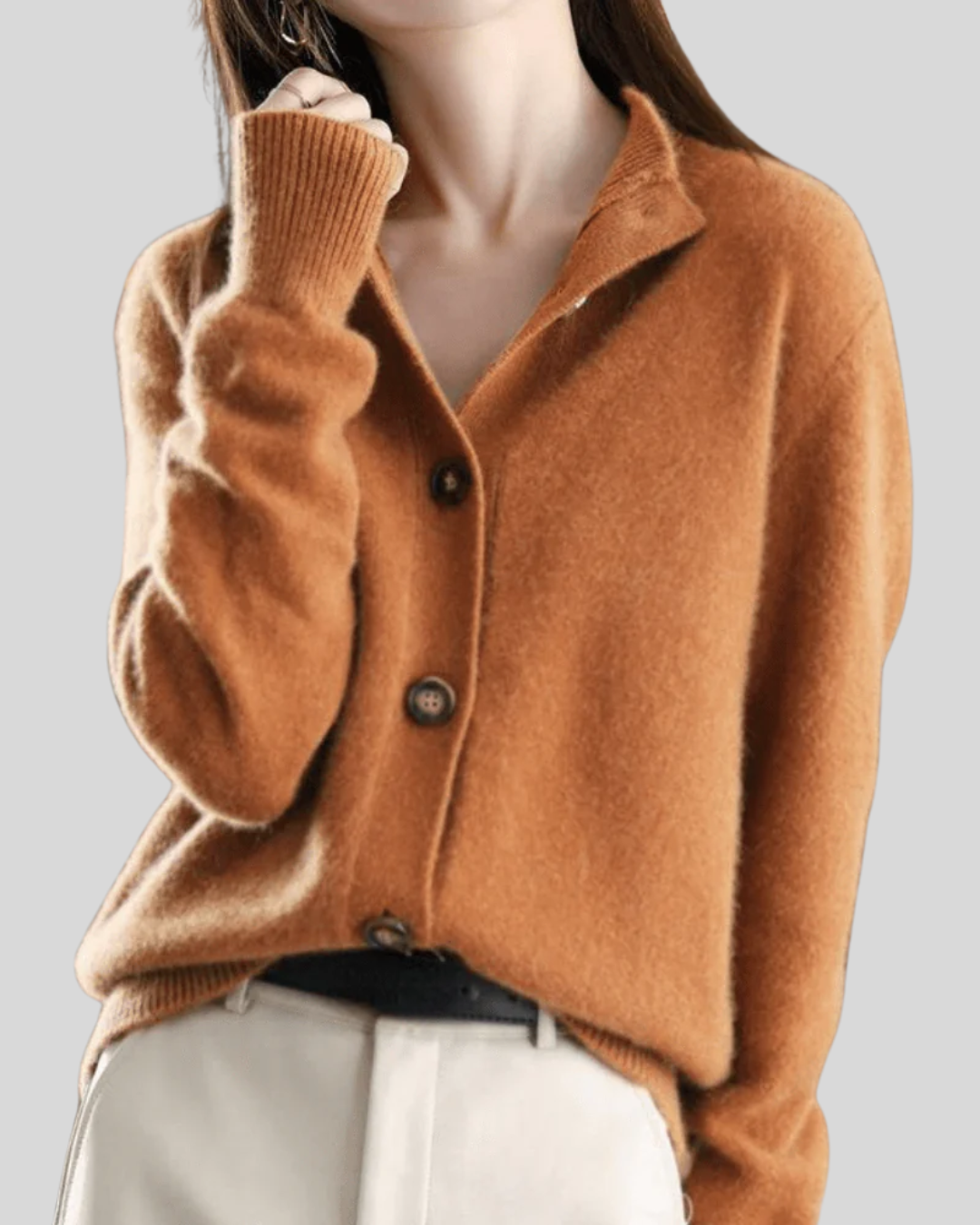 Claire | Retro-Style Cashmere Cardigan A minha loja