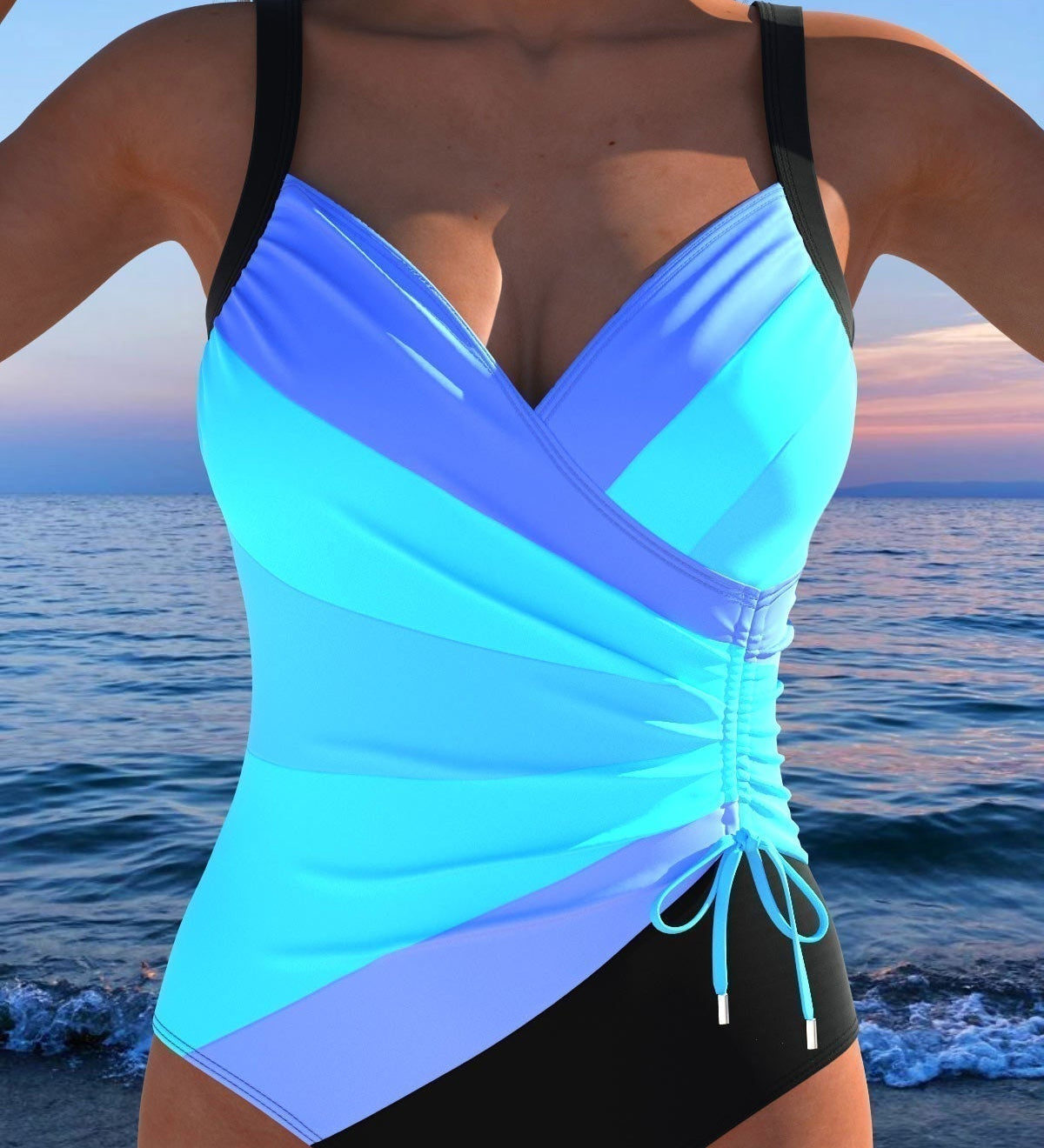Siracusa - Costume da Bagno Elegante con Motivo Colorato A minha loja