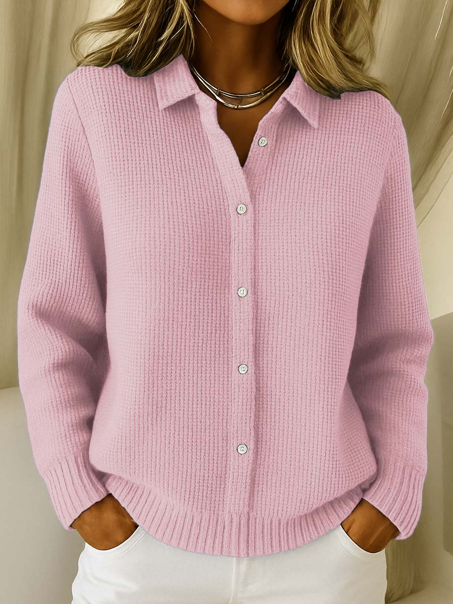 Adéla – Camicia elegante da donna in maglia con bottoni A minha loja