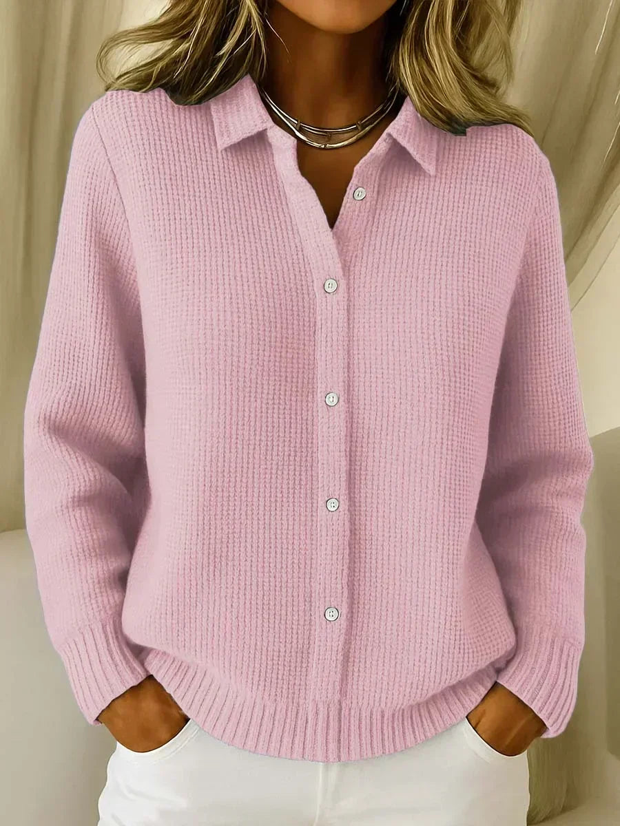 Katrina | Textured Knit Button Cardigan A minha loja