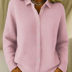 Katrina | Textured Knit Button Cardigan A minha loja
