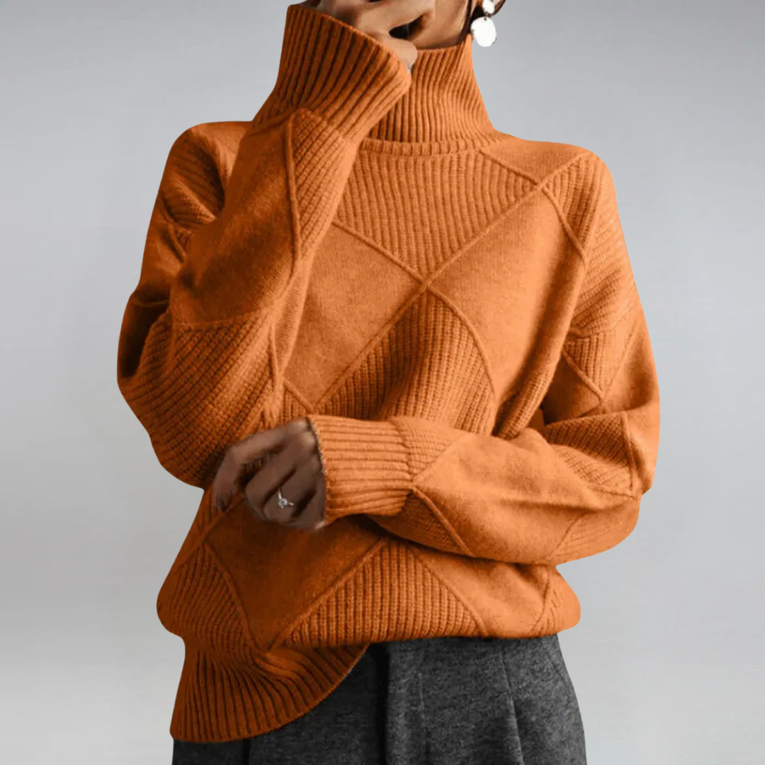 Lauren | Maglione di Lusso con Collo Alto A minha loja