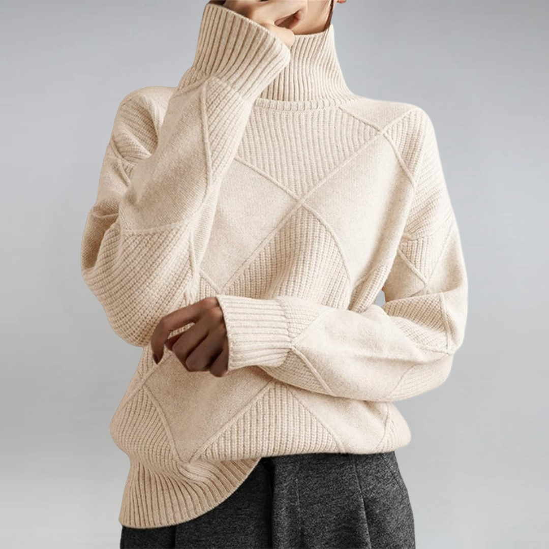 Lauren | Maglione di Lusso con Collo Alto A minha loja