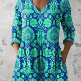 Ines | Blusa Lunga con Scollatura a V Elegante A minha loja