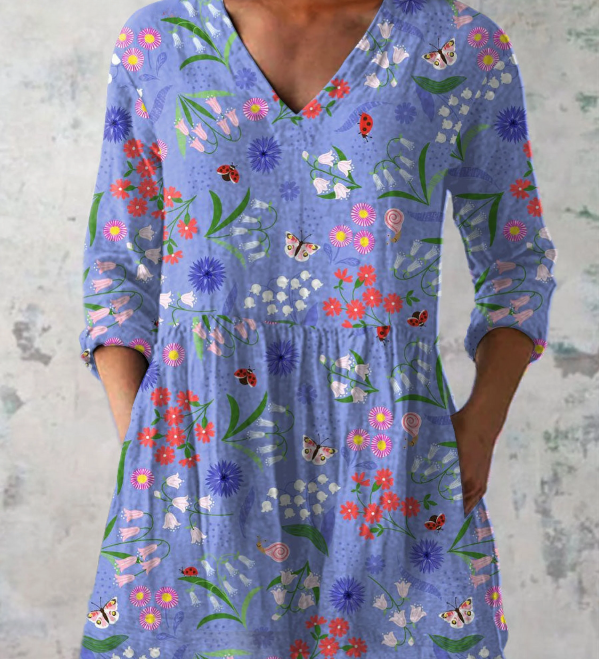 "Aline | Blusa Lunga con V-Scollo". A minha loja