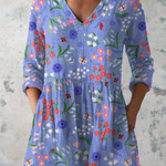 "Aline | Blusa Lunga con V-Scollo". A minha loja