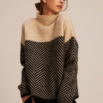 Norah | Maglione in Cotone con Collo Alto Elegante A minha loja