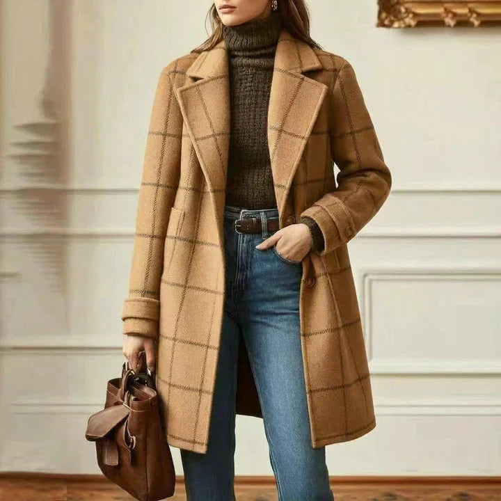 Martina - Cappotto a quadri classico A minha loja