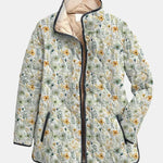 Nola | Giacca Trapuntata con Elegante Stampa Floreale A minha loja