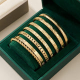 Bracciali Aperti in Oro per Resort - Set Elegante