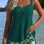 Amalfi - Due Pezzi Tankini a Righe con Pantaloni da Spiaggia A minha loja