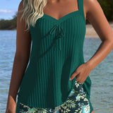 Amalfi - Due Pezzi Tankini a Righe con Pantaloni da Spiaggia A minha loja