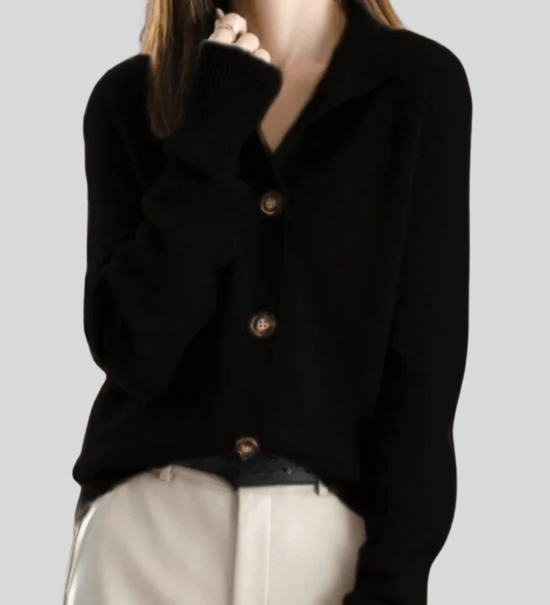Claire | Retro-Style Cashmere Cardigan A minha loja