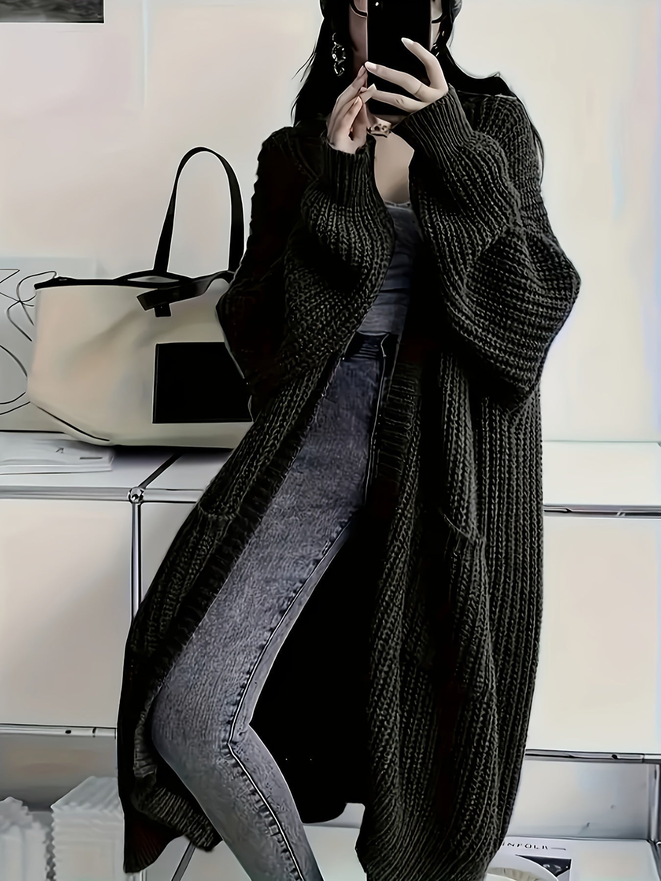 Alice | Comfortable Longline Cardigan A minha loja
