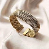 Bracciale Vintage Intrecciato a Rete Aperto
