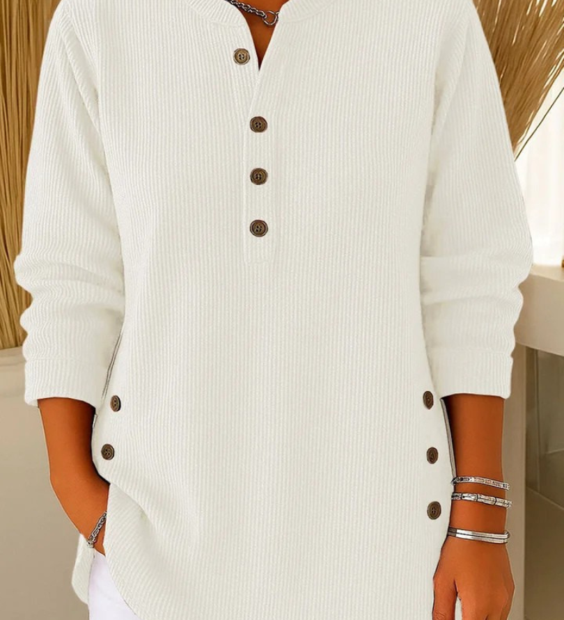 NEVA | BUTTON HENLEY TUNIC A minha loja