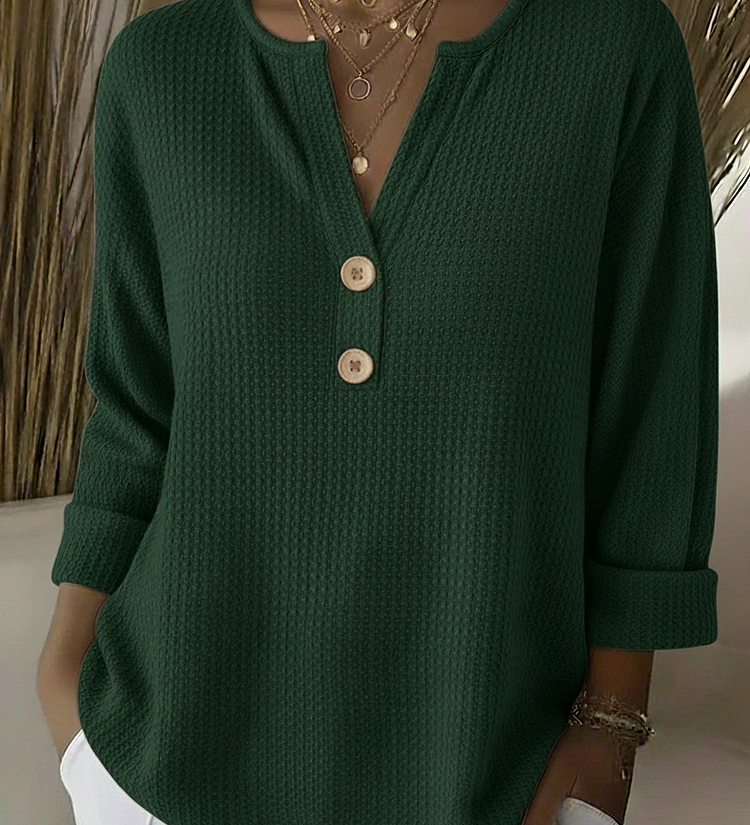 LUCINDA | HENLEY BUTTON TOP A minha loja
