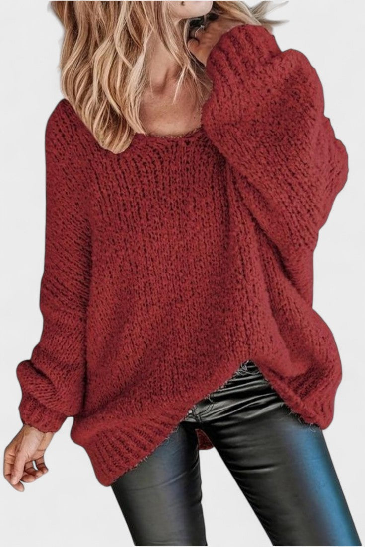 Sára™ | Maglione leggero con scollo rotondo A minha loja