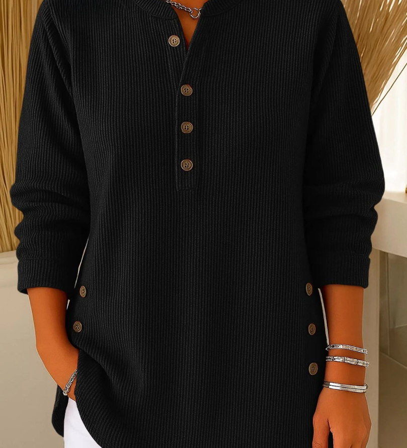 NEVA | BUTTON HENLEY TUNIC A minha loja