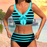 Varenna - High-Waisted Striped Bikini A minha loja