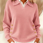 VYNETTE | V-NECK SWEATER WITH COLLAR A minha loja