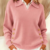 VYNETTE | V-NECK SWEATER WITH COLLAR A minha loja