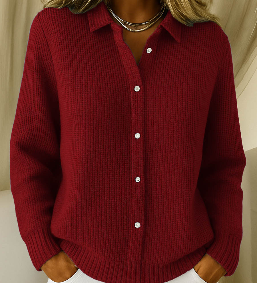 Adéla – Camicia elegante da donna in maglia con bottoni A minha loja