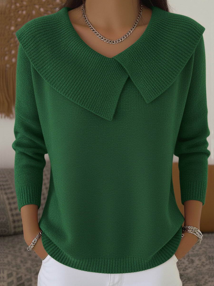 Karolína – Maglione elegante a maglia con colletto distintivo A minha loja