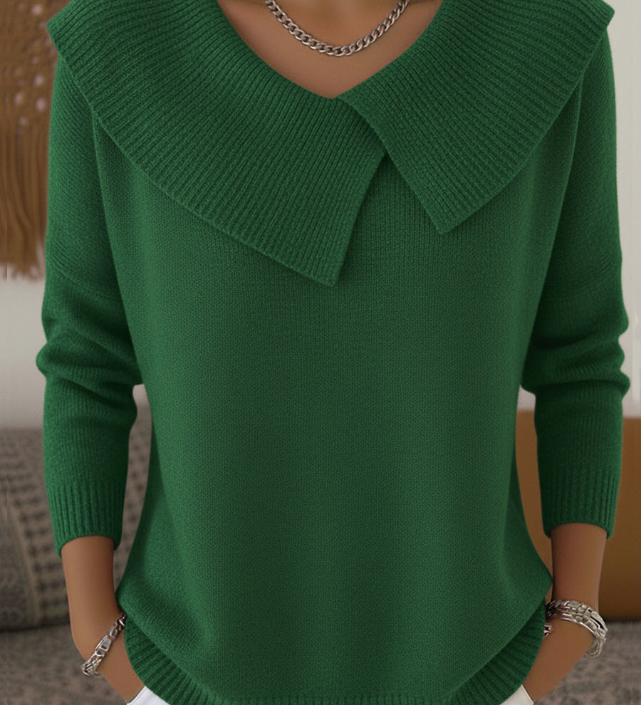 Karolína – Maglione elegante a maglia con colletto distintivo A minha loja