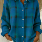 Kelsey™ | Cardigan a Quadri in Maglia Morbida A minha loja