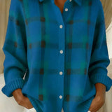 Kelsey™ | Cardigan a Quadri in Maglia Morbida A minha loja