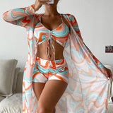 Cefalù - Set di Bikini a 3 Pezzi con Motivo Stampato A minha loja