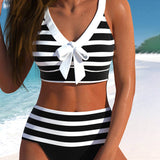 Varenna - High-Waisted Striped Bikini A minha loja