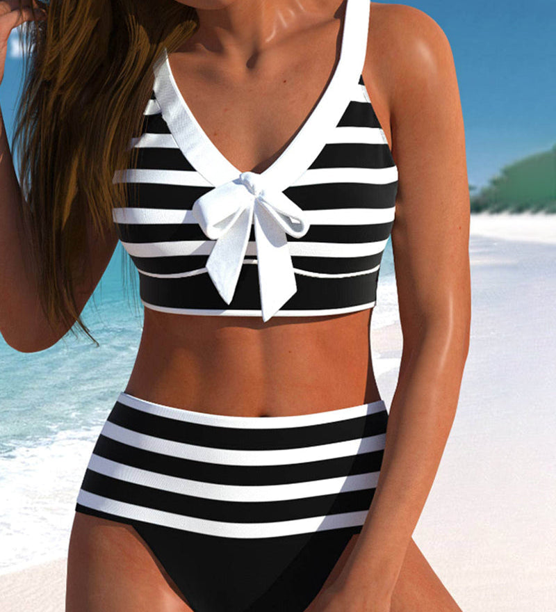 Varenna - High-Waisted Striped Bikini A minha loja