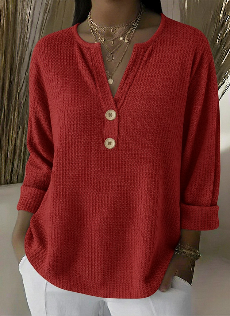 LUCINDA | HENLEY BUTTON TOP A minha loja