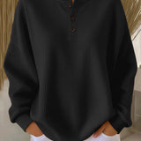 MIRABEL | COZY WAFFLE HENLEY SWEATSHIRT A minha loja