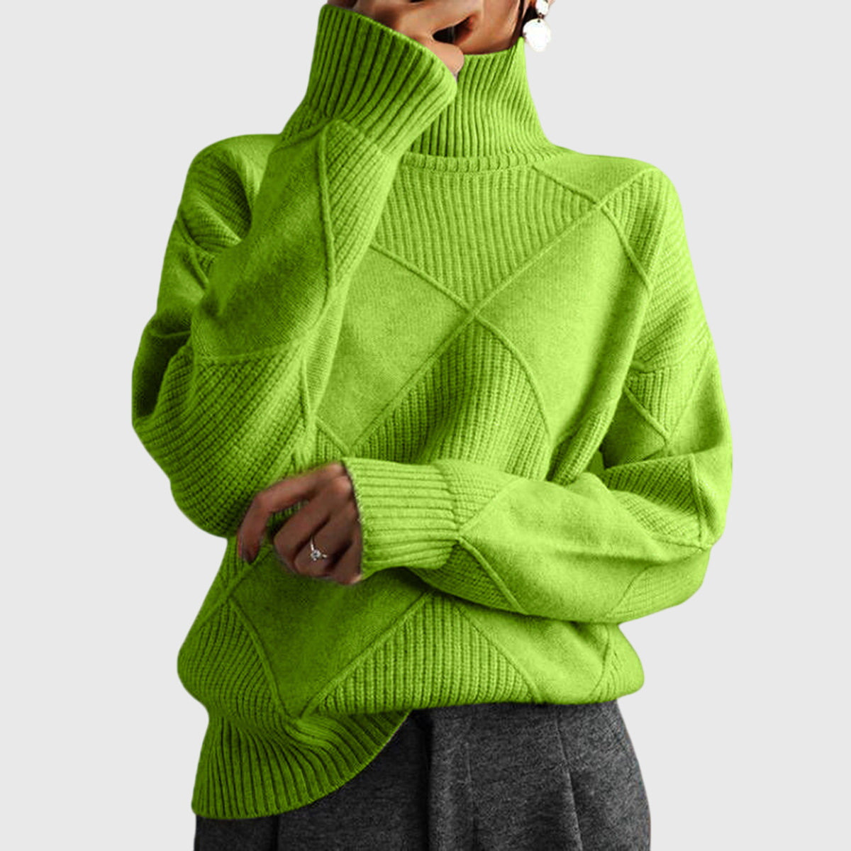 Angela™ | Pullover con Collo Alto