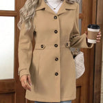 Veronika – Cappotto urbano premium con bottoni A minha loja