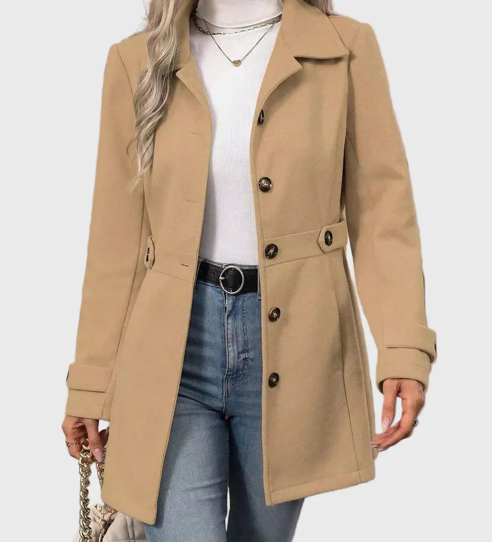 Veronika – Cappotto urbano premium con bottoni A minha loja