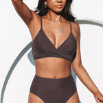 Sicilia - Set di Bikini a Vita Alta Elegante A minha loja