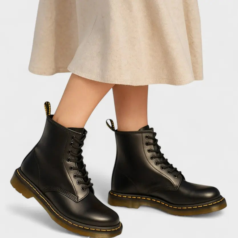 Addison™ | Eleganti stivali alti in pelle vegana A minha loja