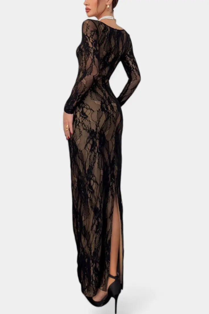 Adoria™ | Abito in pizzo elegante A minha loja