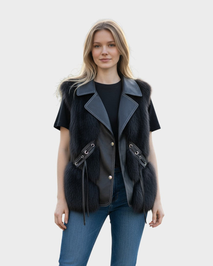 Alina™ gilet in pelle – Elegante e senza tempo A minha loja