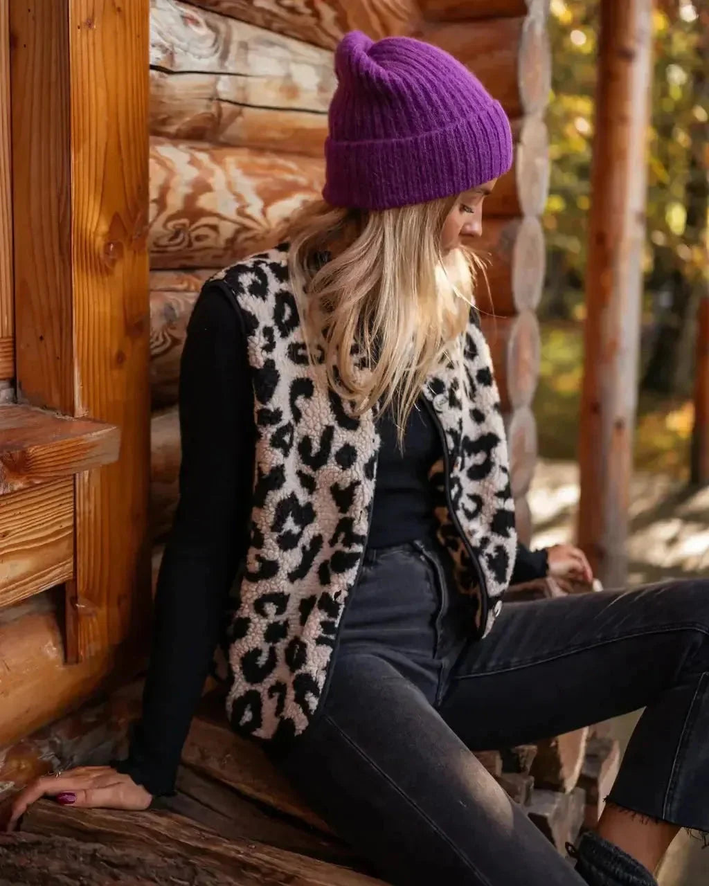 Astrid - Gilet in Stile Leopardo A minha loja