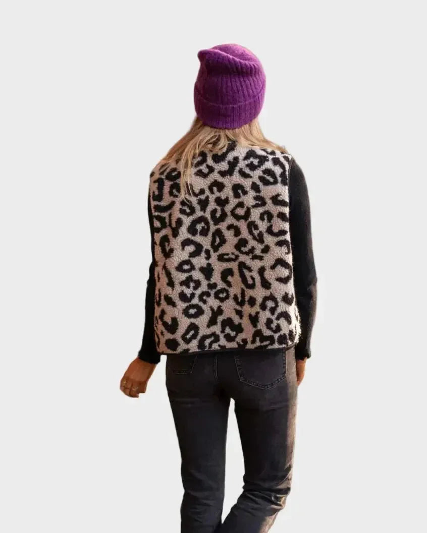Astrid - Gilet in Stile Leopardo A minha loja